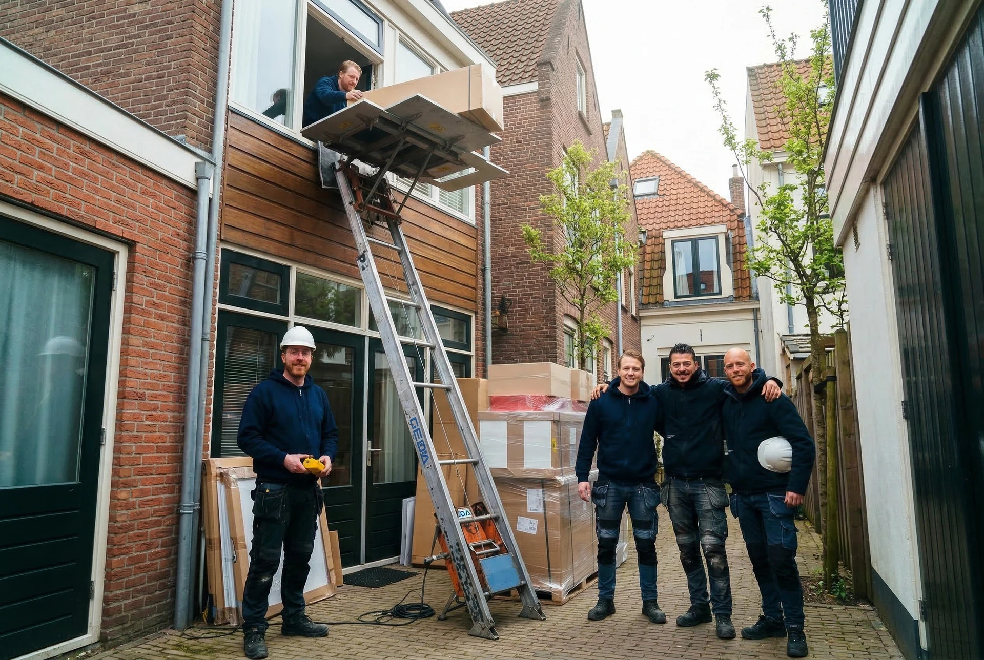 GEDA lift voor compacte verhuizing Schiedam